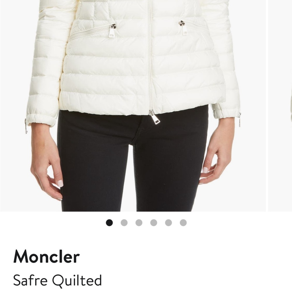 Moncler Women's Cream Puffer Jacket - Picture 5 of 16